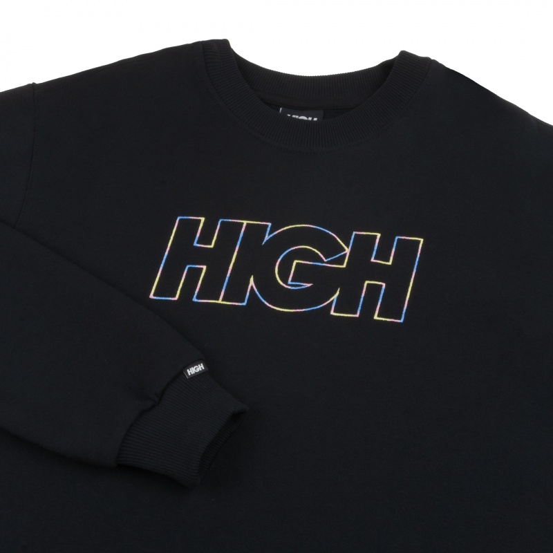 Moletom High Logo Colored Preto